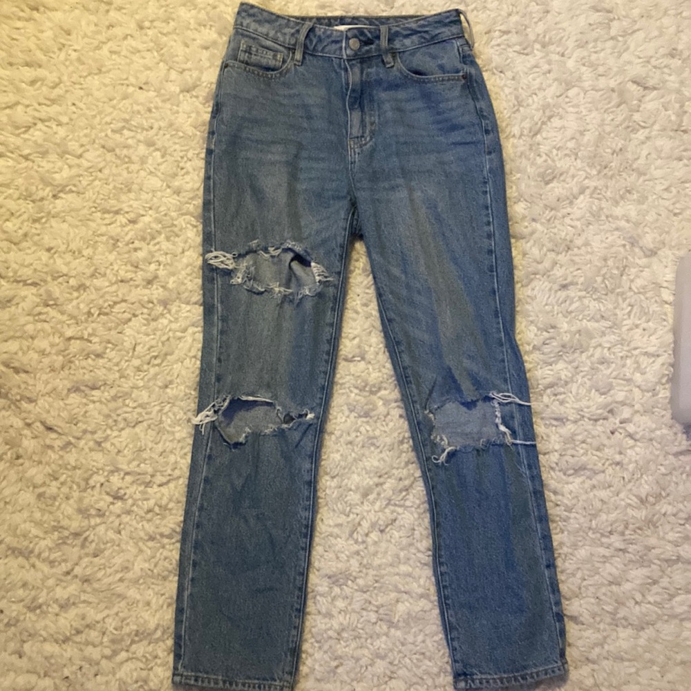Blue ripped pacsun jeans size 24